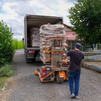 Ballot de bois de chauffage sec séchoirs - prêt à l'emploi - mélange feuillus