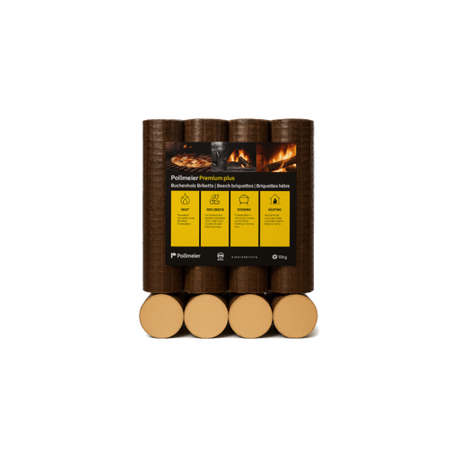 Briquettes 100% Hêtre Premium - 960kg (96 sacs de 10 kg)