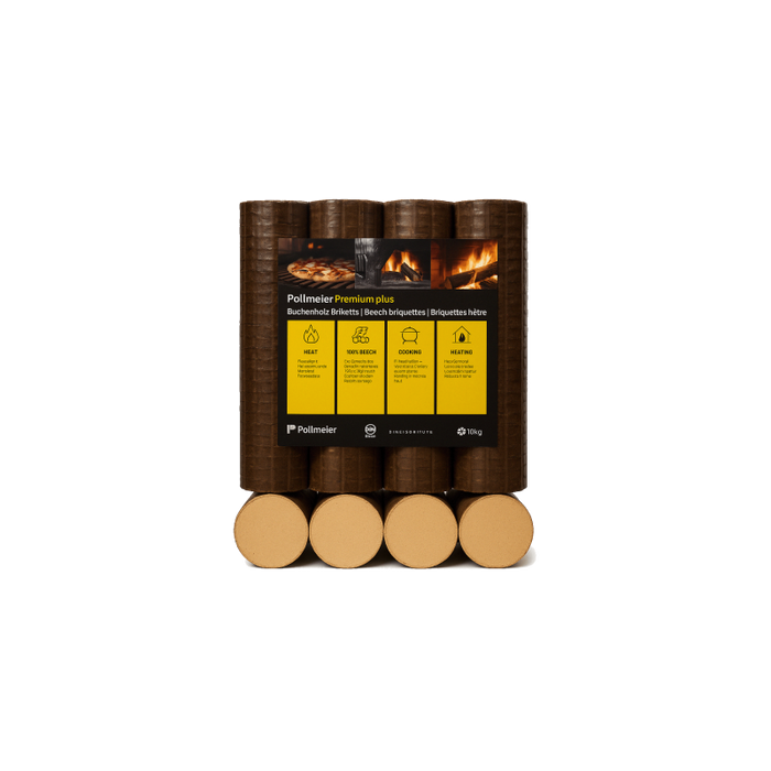 Briquettes 100% Hêtre Premium - 960kg (96 sacs de 10 kg)