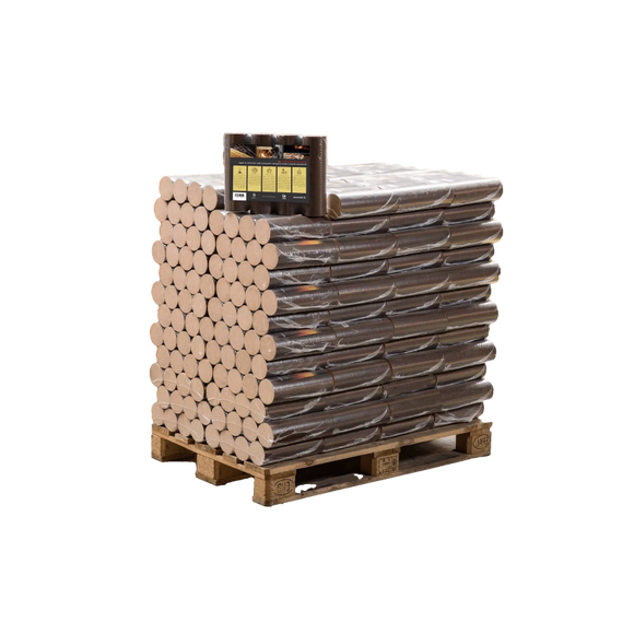 Briquettes 100% Hêtre Premium - 960kg (96 sacs de 10 kg)